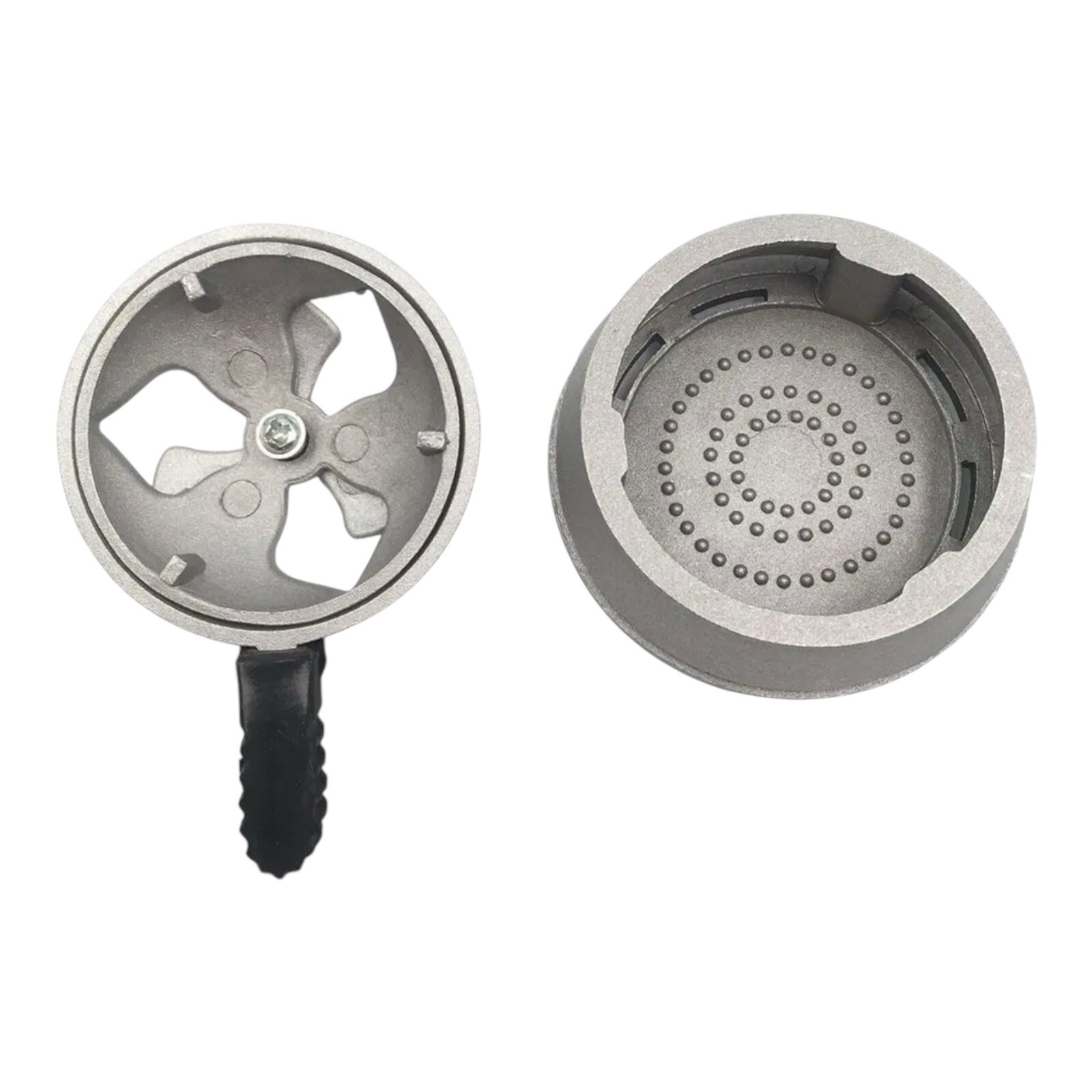 Hookah Charcoal Holder, Hookah Heat Management System-Metal Silver Color