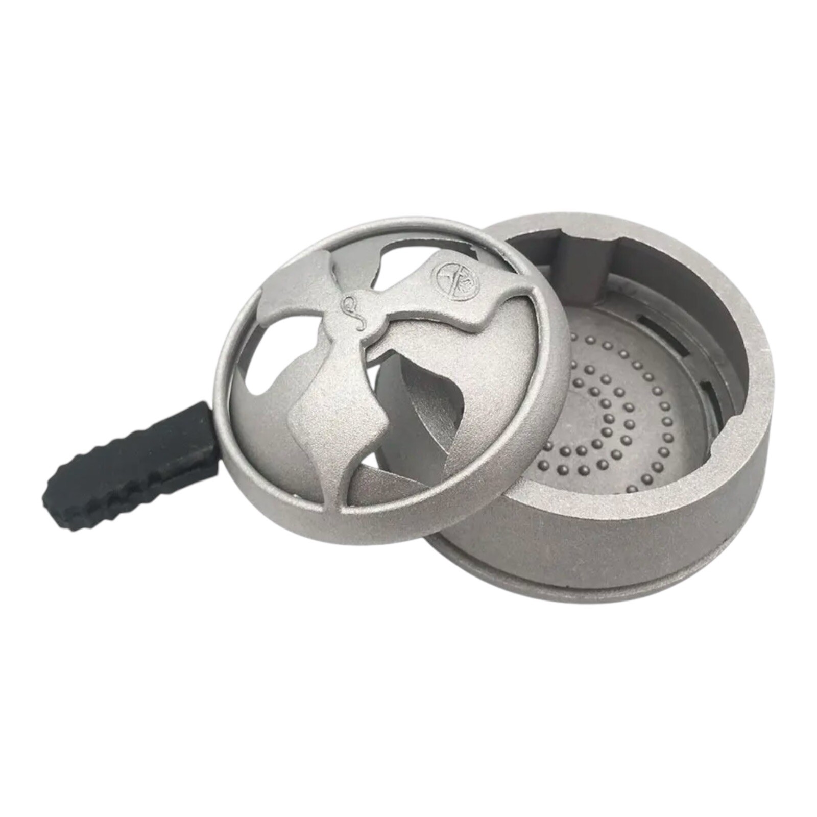 Hookah Charcoal Holder, Hookah Heat Management System-Metal Silver Color
