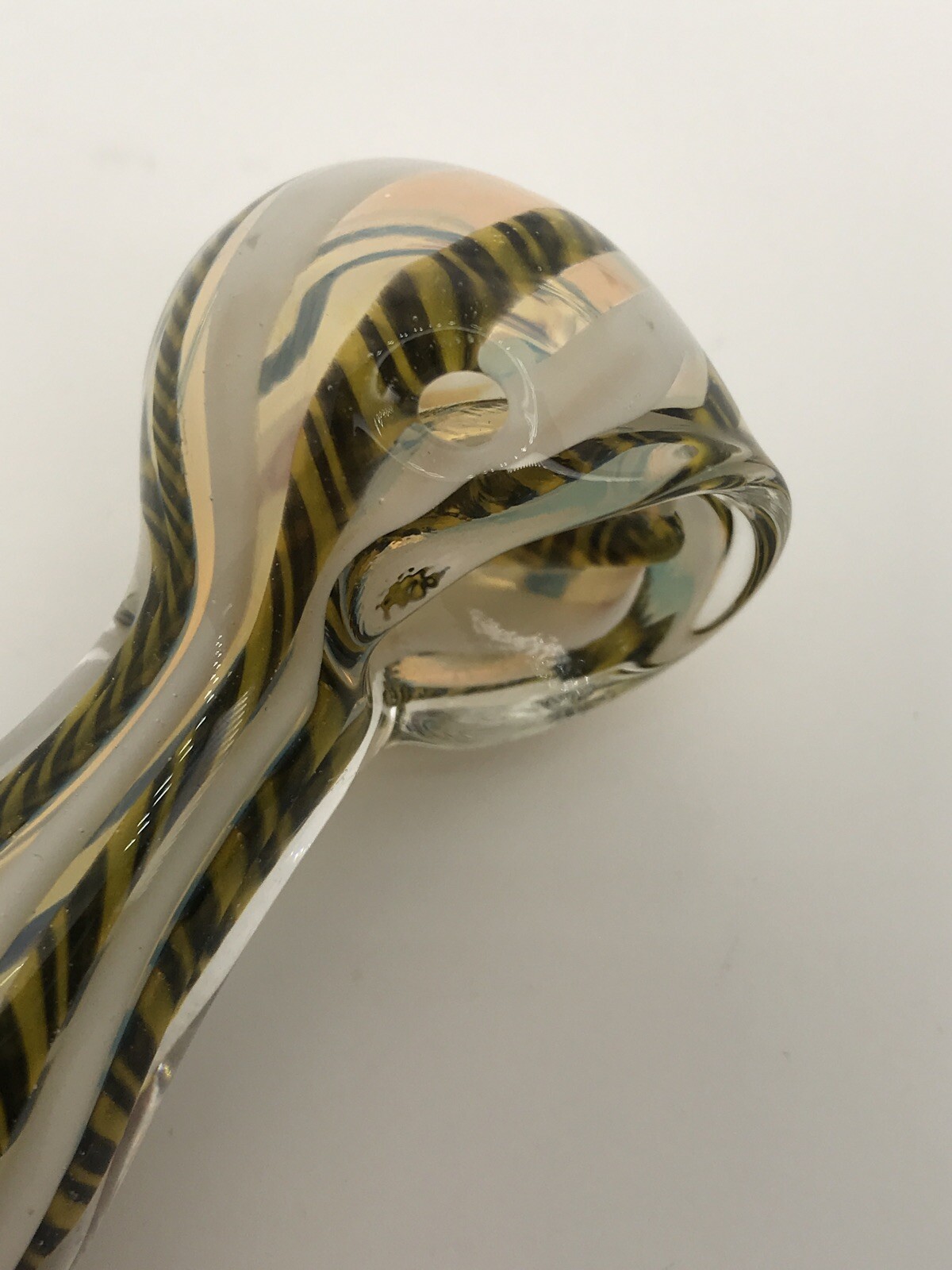 HITTER USA TOBACCO POCKET PIPA SMOKING 3” HEAVY HAND BLOWN GLASS BOWL MINI PIPE