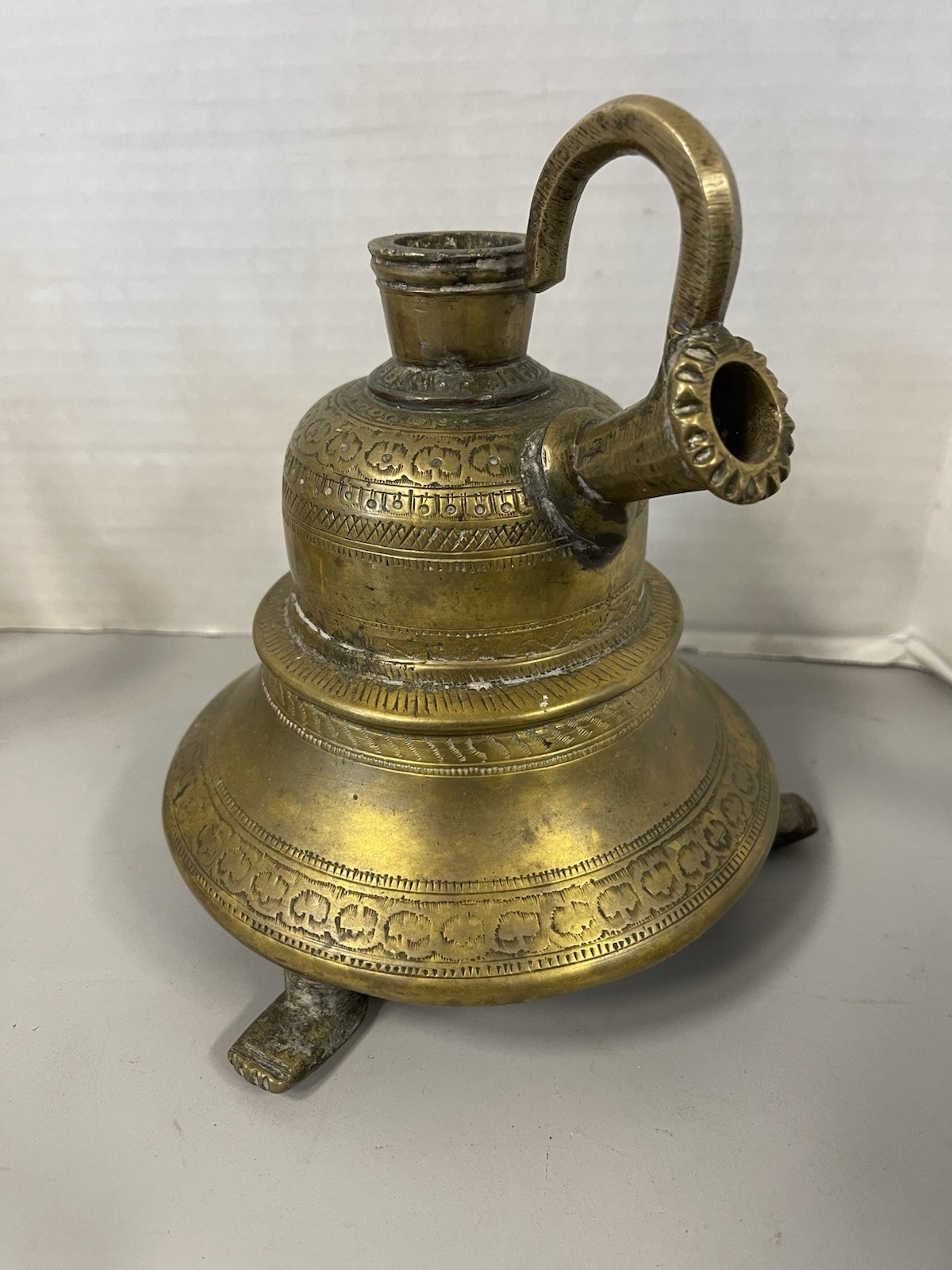 Heavy Antique Hookah Base Solid Brass