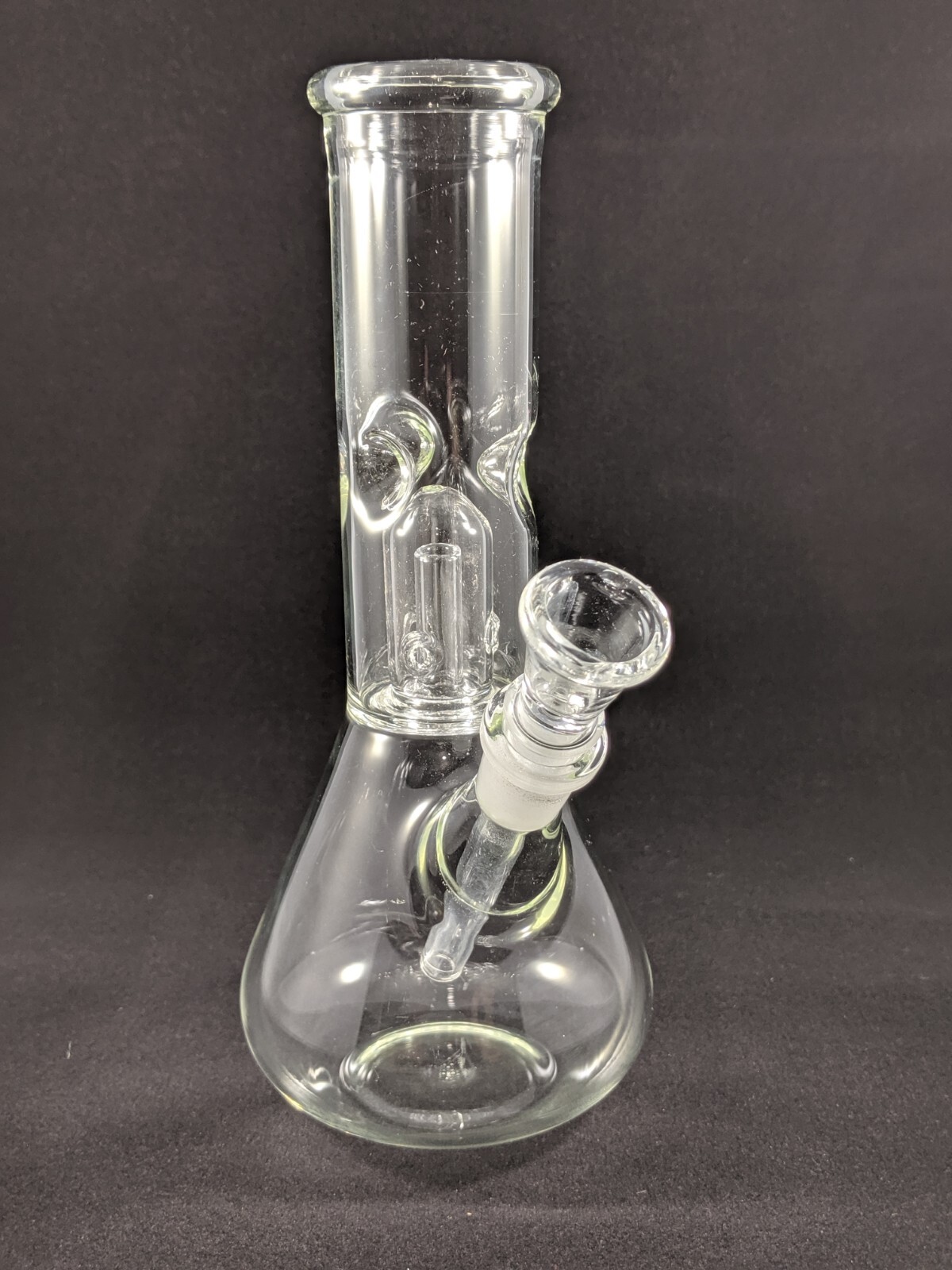 8&Prime; Inch Glass Hookah Water Pipe Bong Clear + 5 FREE Screens