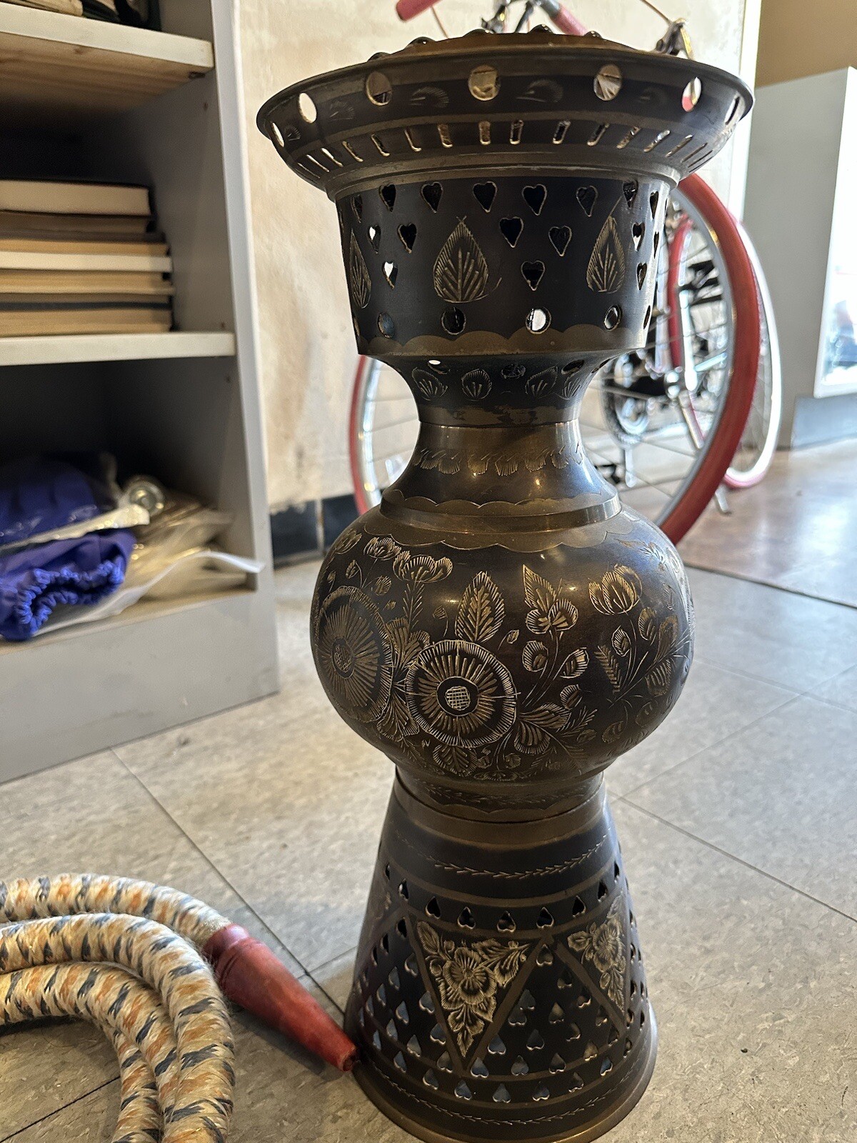 Traditional Antique Hookah Set Decor