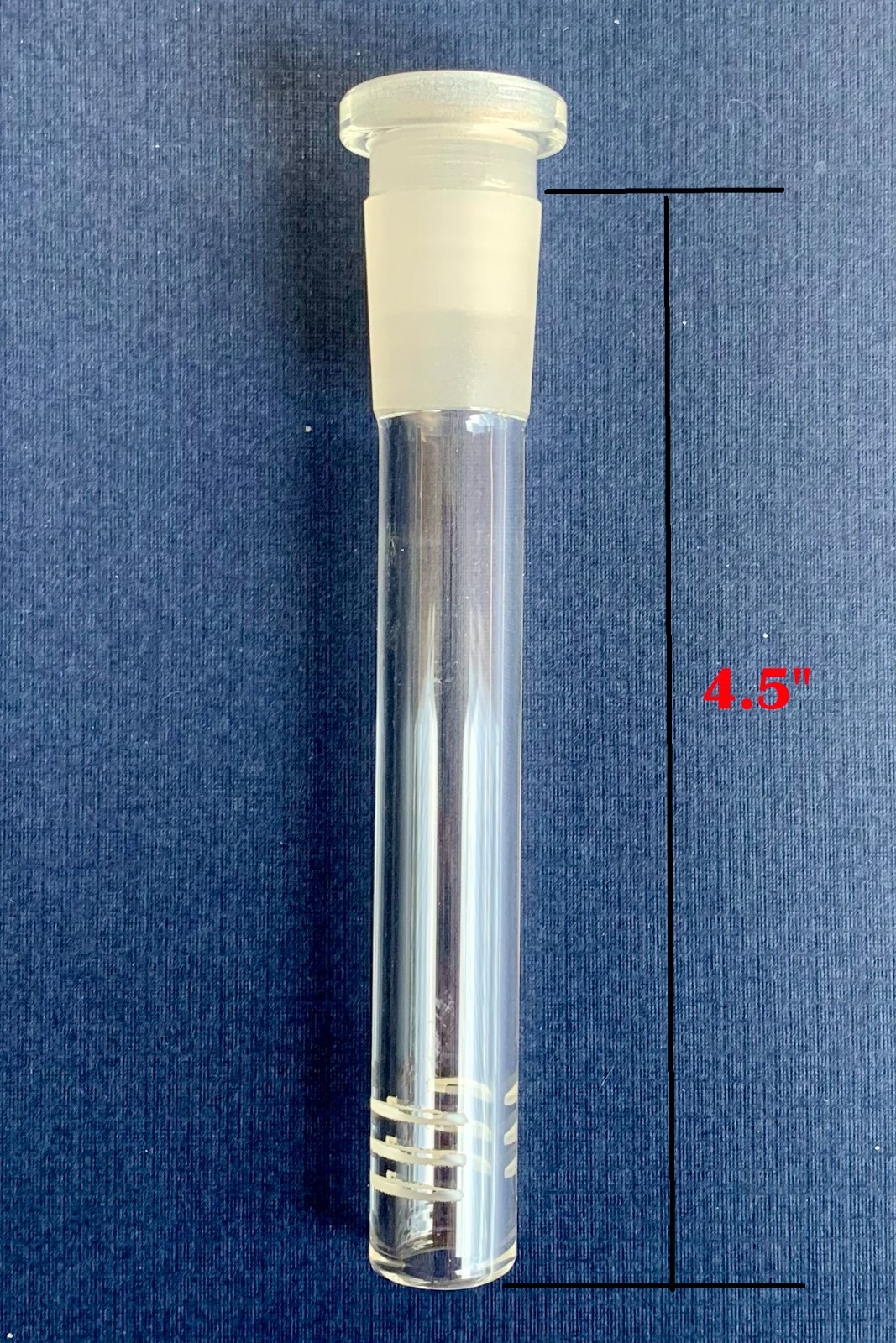 4.5 inch 14mm/18mm Glass Hookah Water Pipe Low Profile Diffused Downstem
