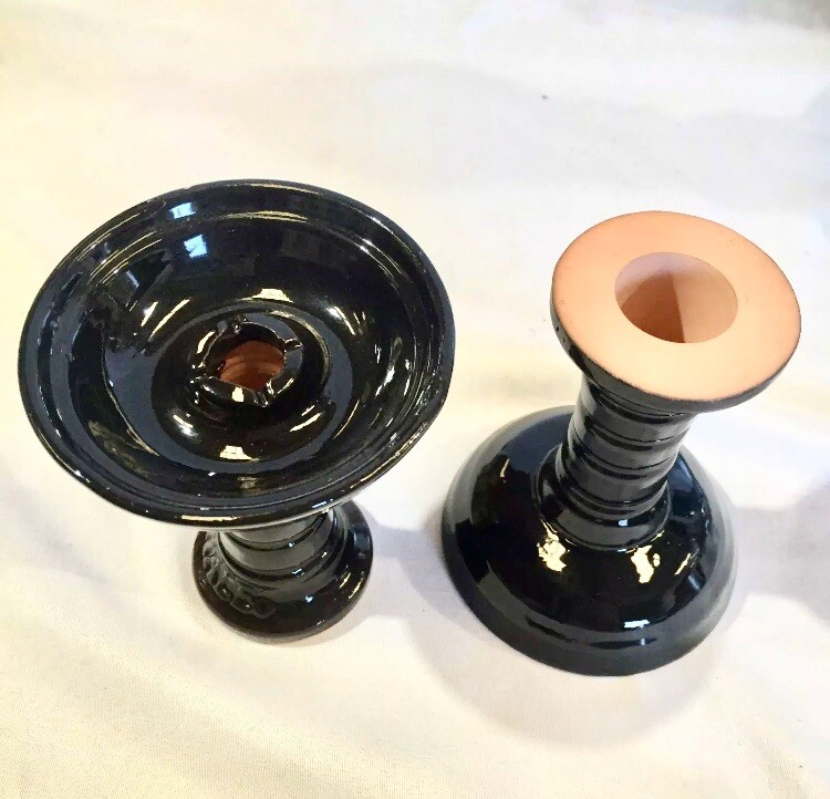 (((SET OF 2 PCS))) IINHALE® 4.3 » HEIGHT FUNNEL CLAY BOWL FOR HOOKAH PIPE