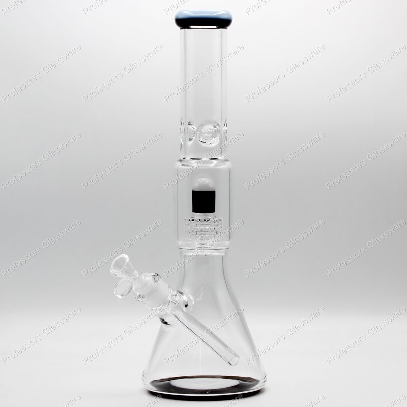 16&Prime; Glass Bong w/ UFO Perc & Ice Catcher – Water Pipe, EXTRA THICK PREMIUM GLASS