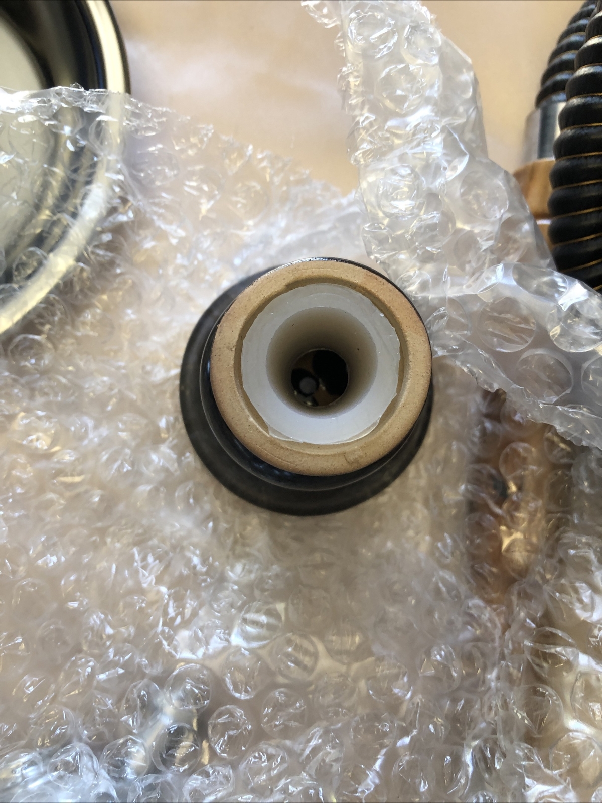 OMNIS World Glass Hookah Brown/Black Hookah W/ All Parts Box Is Damaged