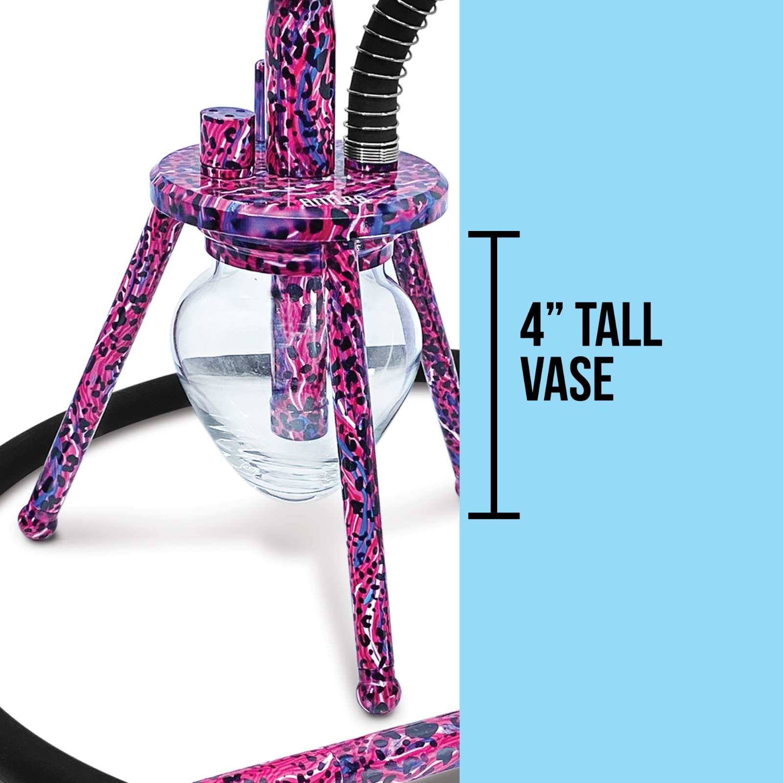 Mini Spider Amira Hookahs Purple Panther Hookah in Carrying Bag 12&Prime; Tall