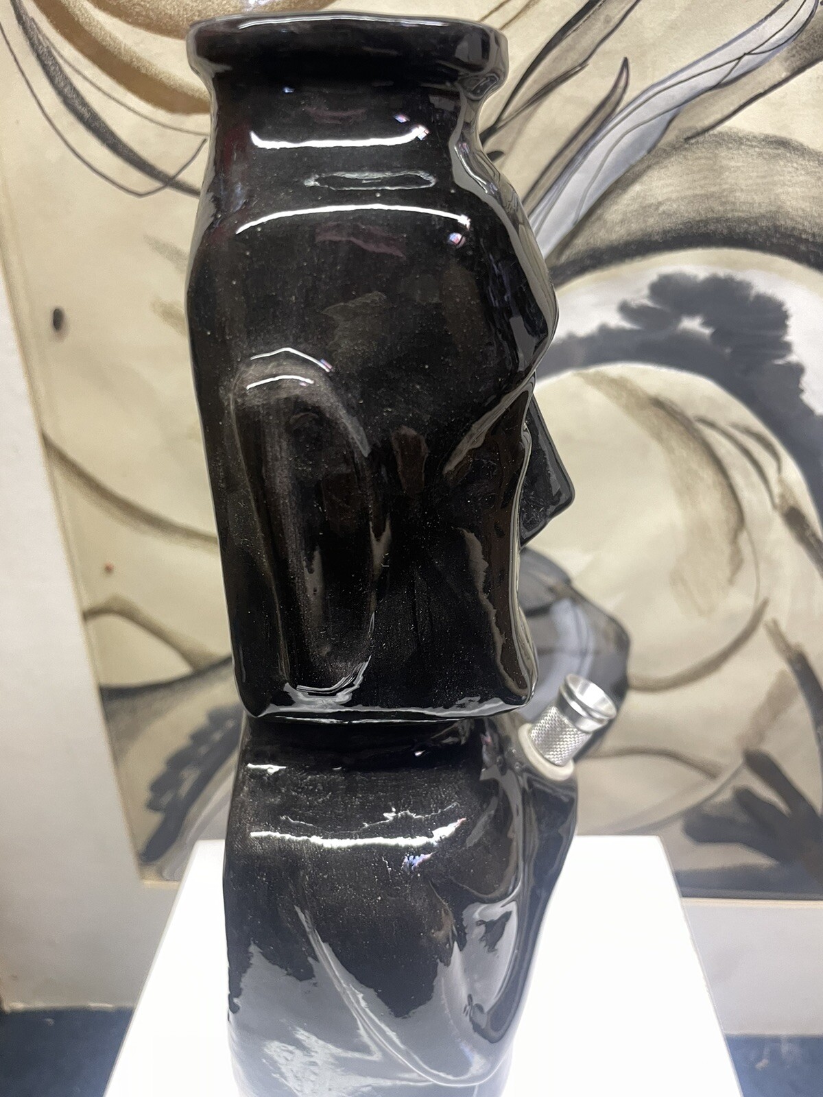 Org Tiki Man Black Bong Tok-Rite Rare Vtg Collectable Unused
