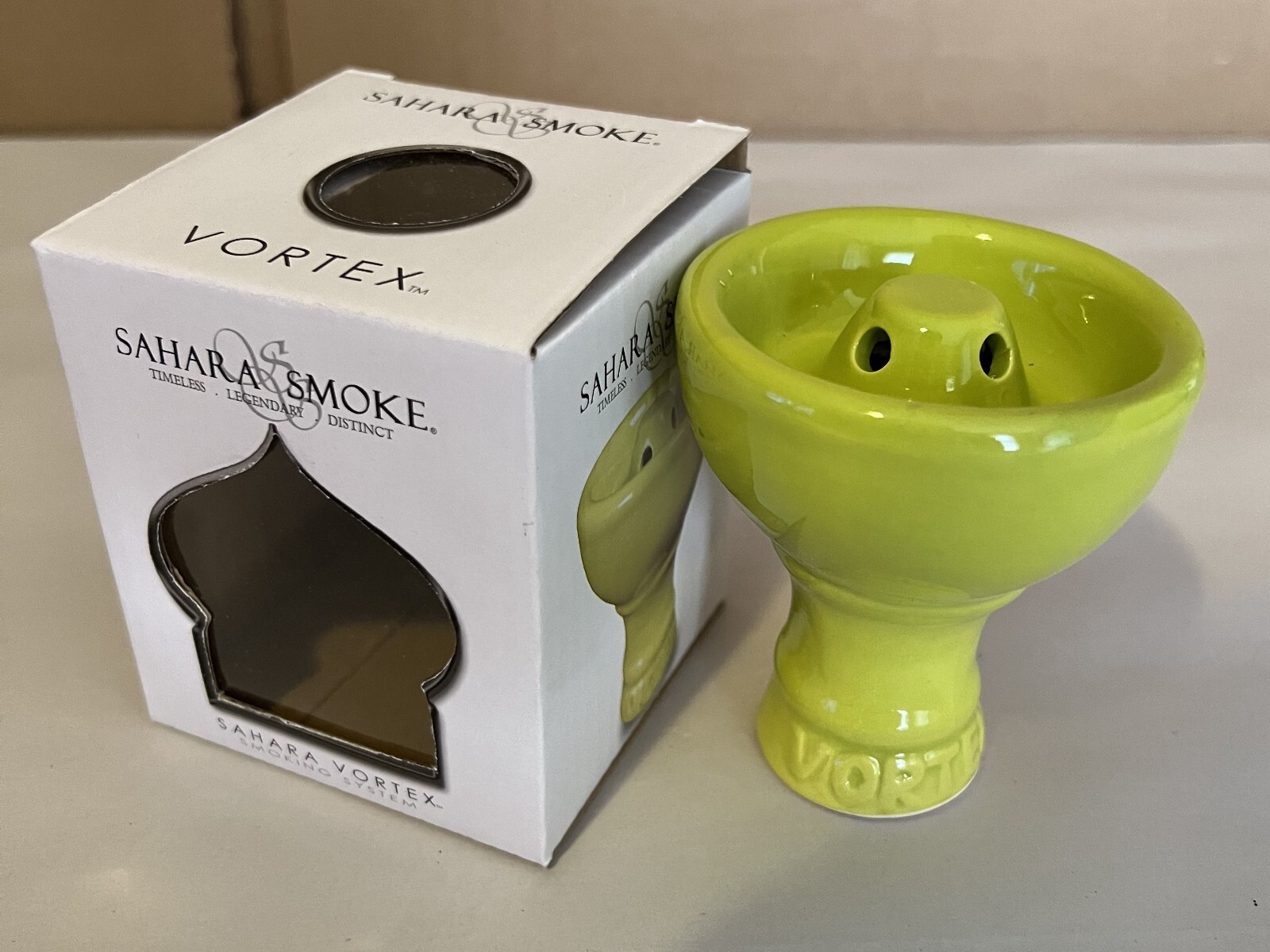 Vortex Hookah Bowl Lime Green Shisha Head for Charcoal Heat – Accessory Part NEW