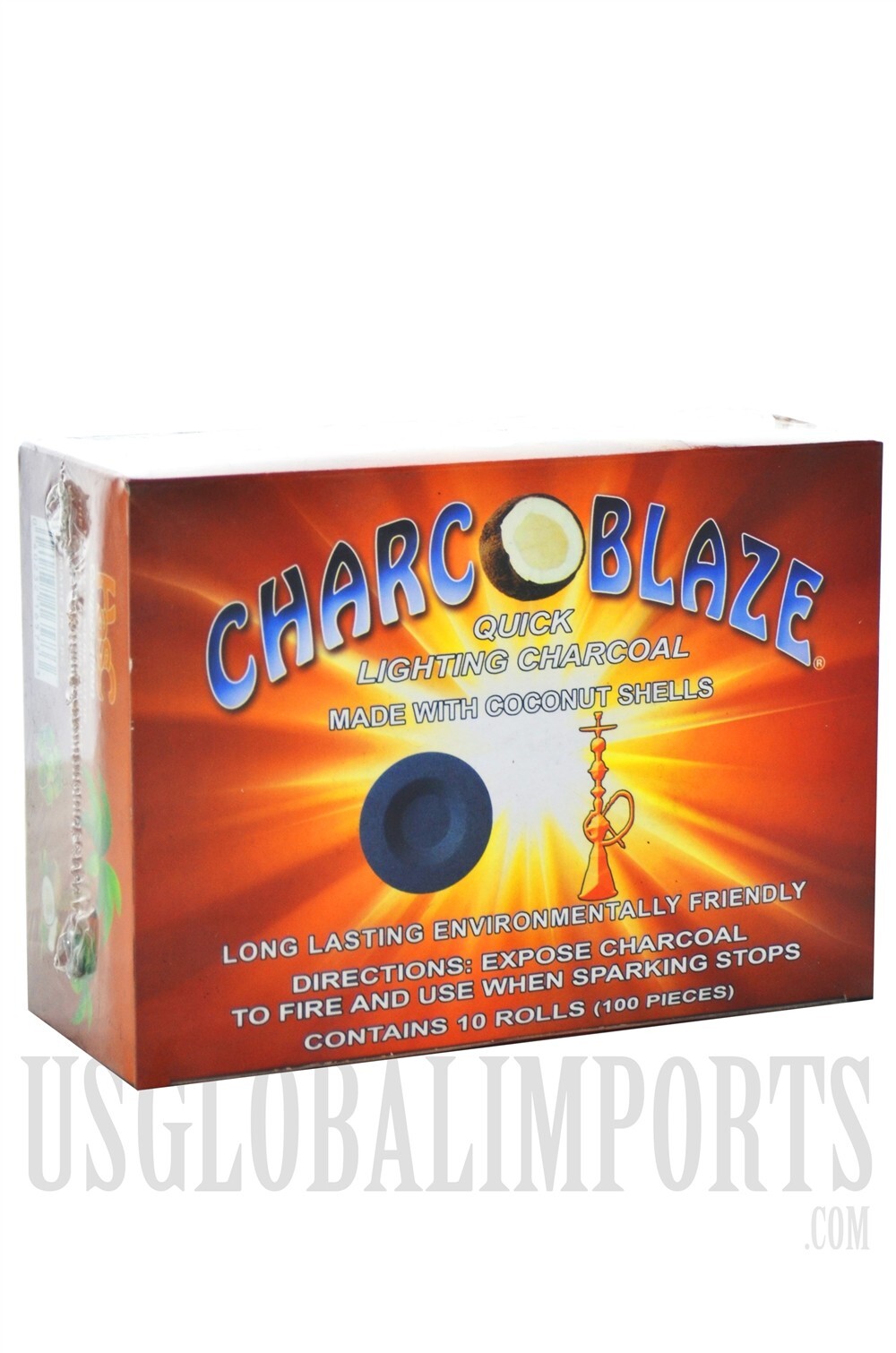 Charcoblaze Quick Lighting Charcoal Made with Coconut Shell 100 Pieces Hookah