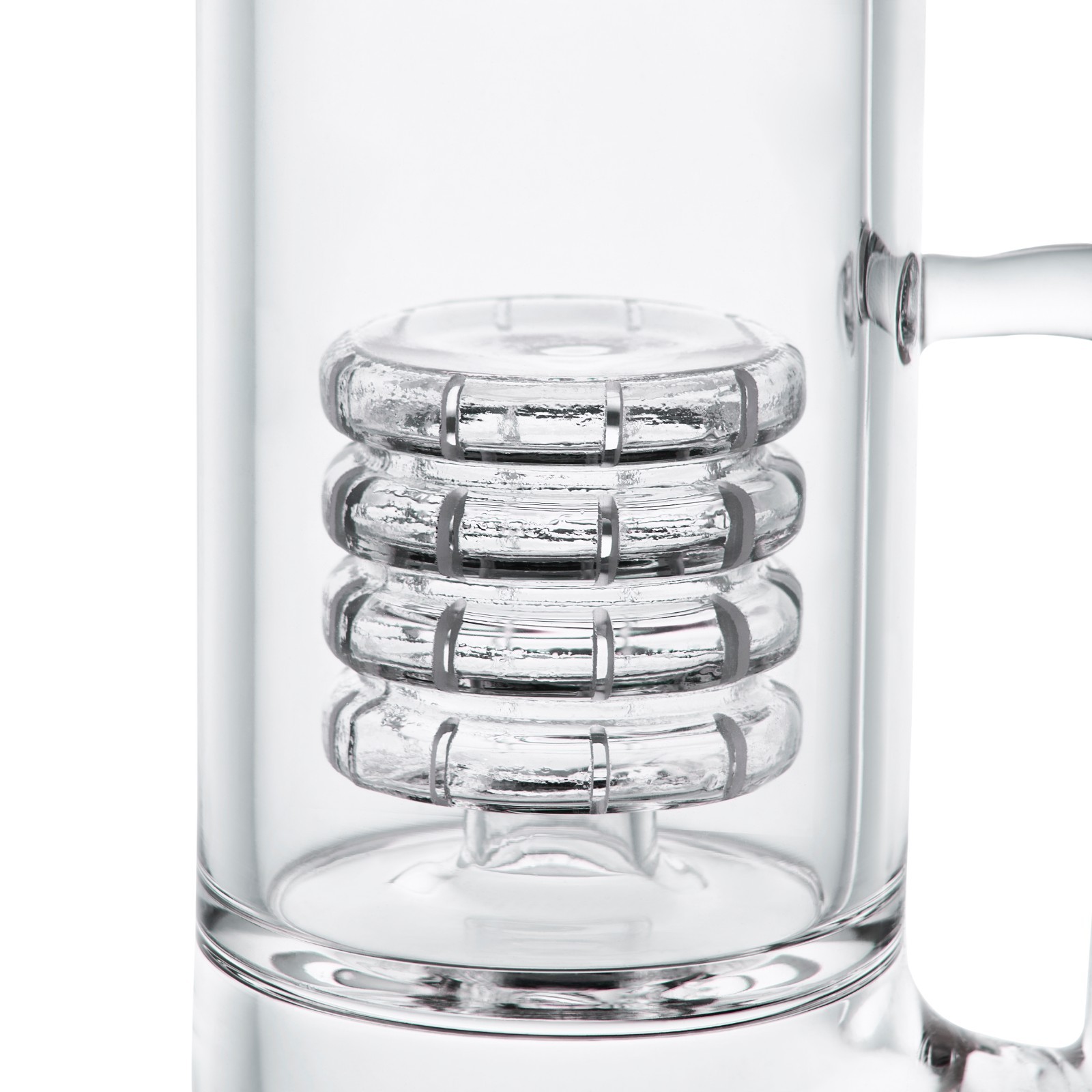 RORA 17&Prime; Heavy Glass Bong Smoking Bubbler Water Pipes Perc Bong Hookahs Bongs US