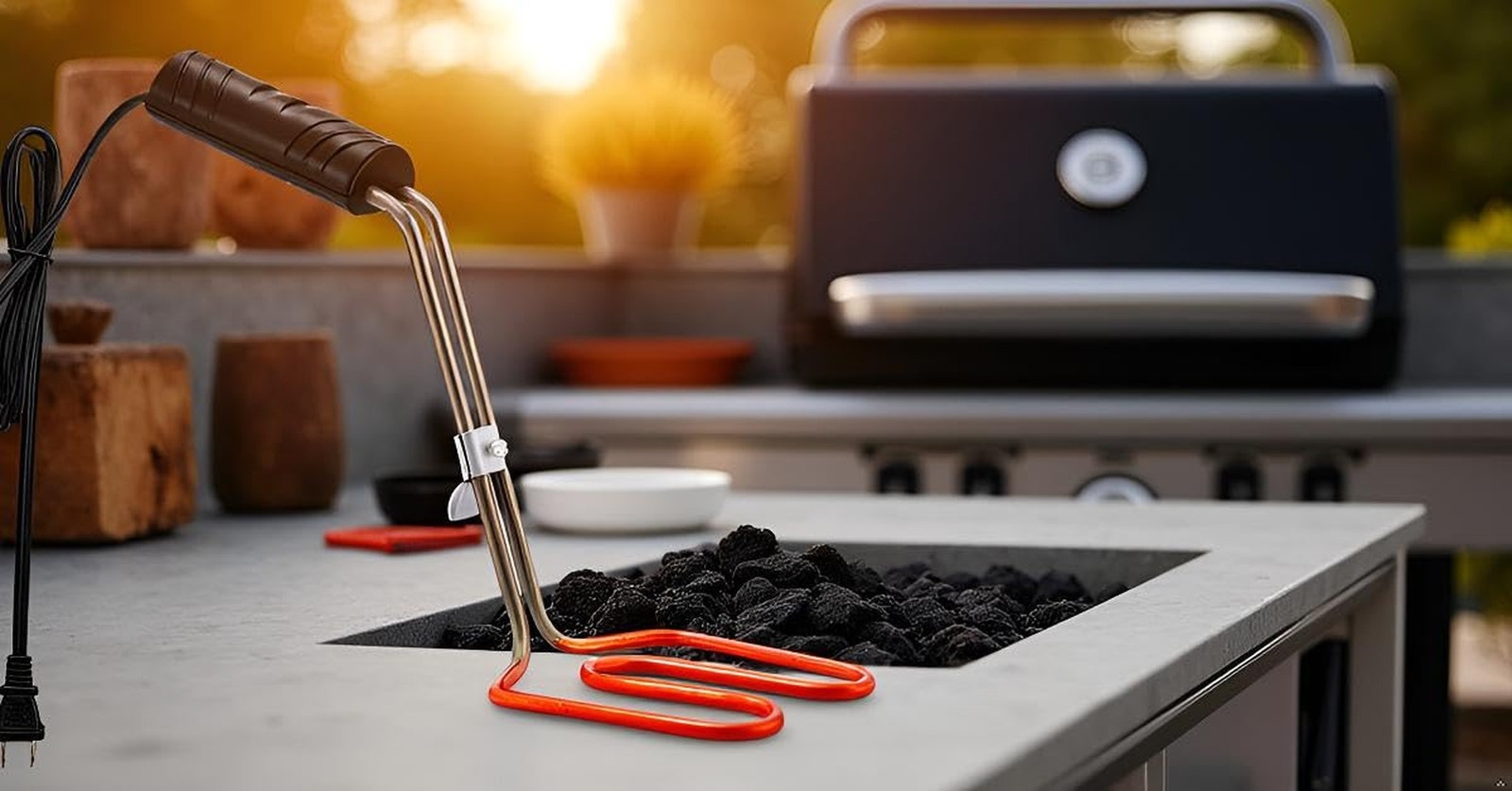 Electric Charcoal Starter for Grill – Mata Leon Premium BBQ Grills Firepla