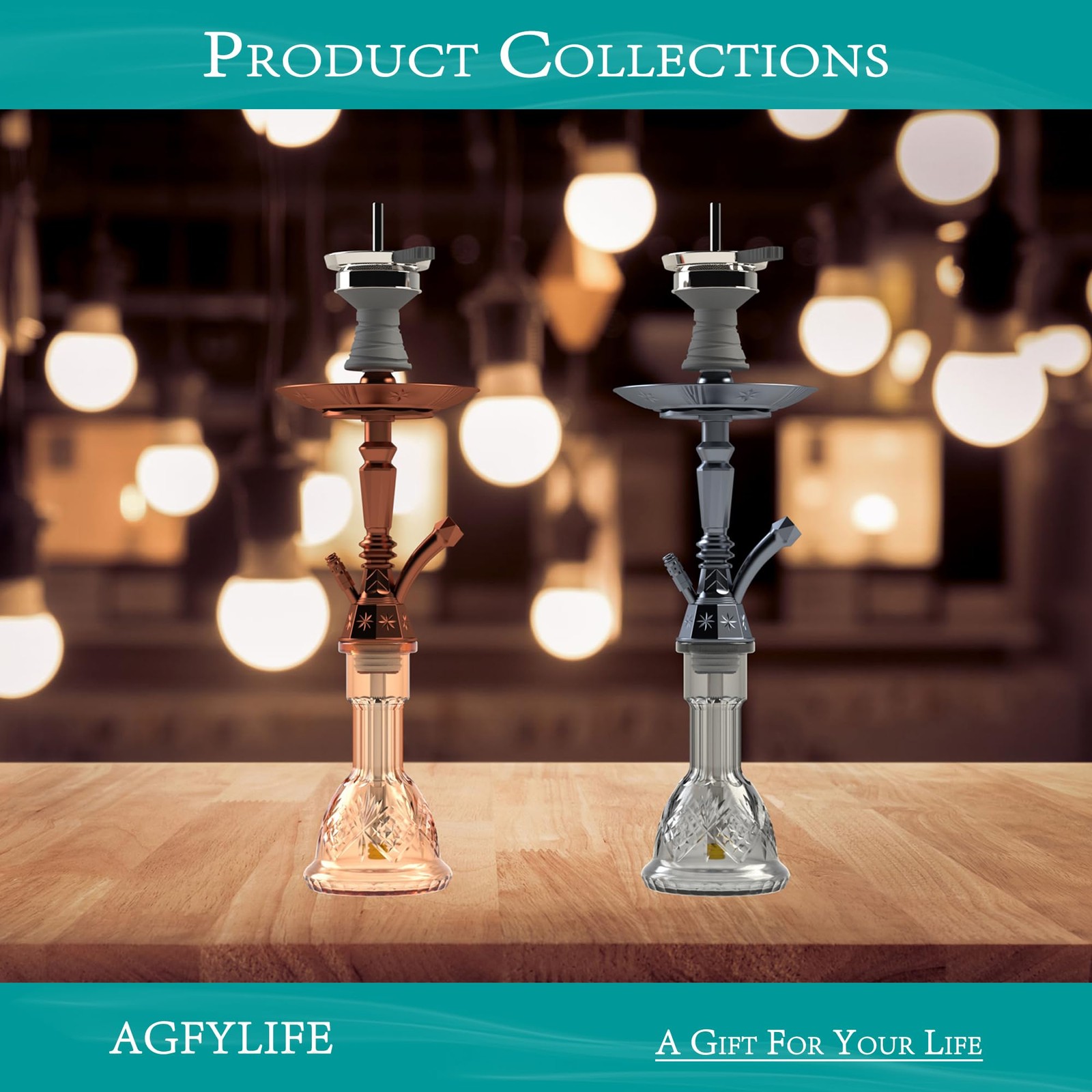 Hookah Set 25&Prime; Egyptian Style Hookah Complete Set with Everything, Shisha Acc…