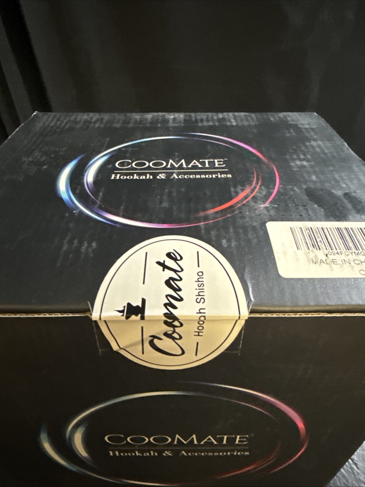 Coomate Acrylic Hookah Complete Set LED Lights Water Pipe Shisha Smoking Kit