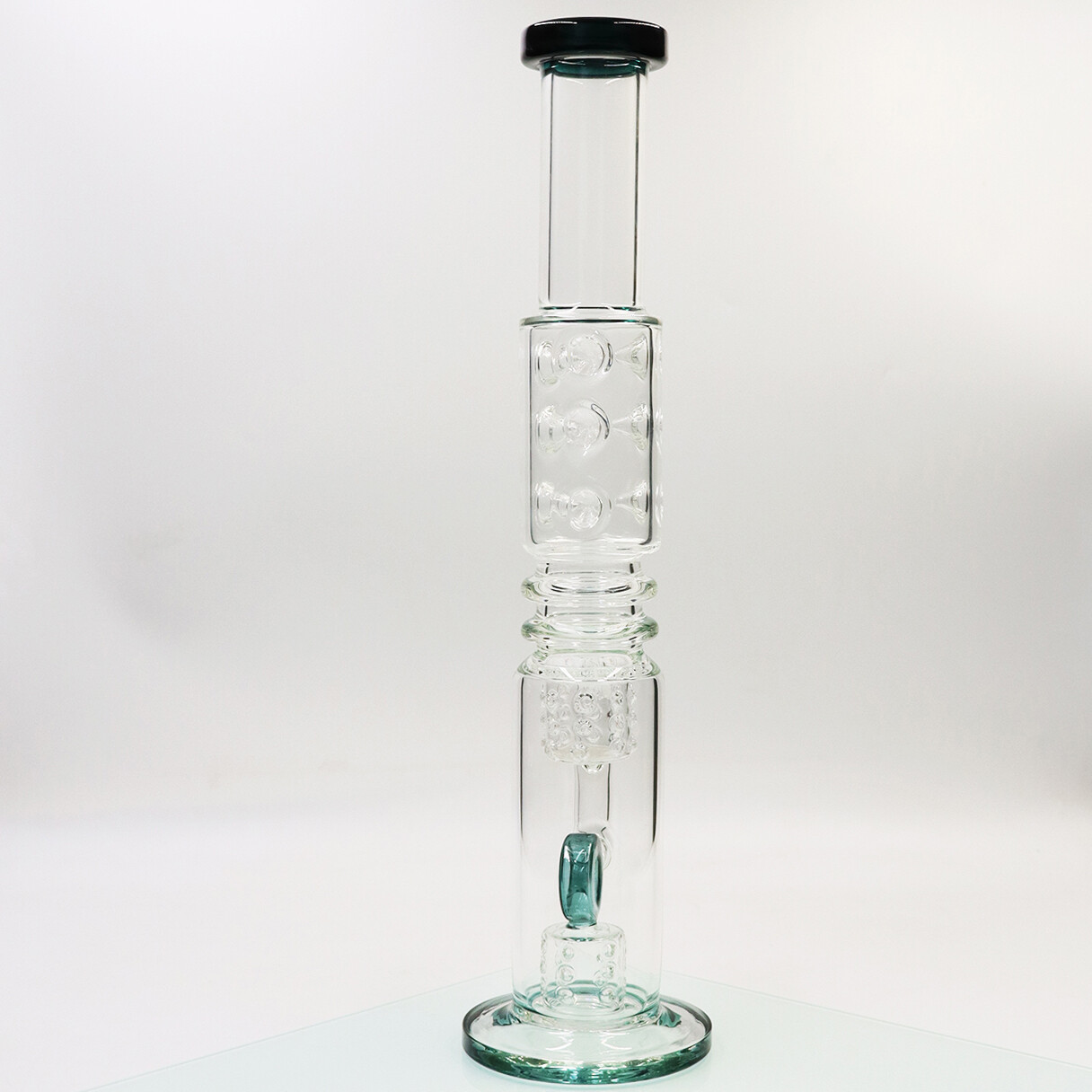 17inch Glass Smoking Waterpipe Perc Bong Handmade With Gift Bowl Aqua Hookah