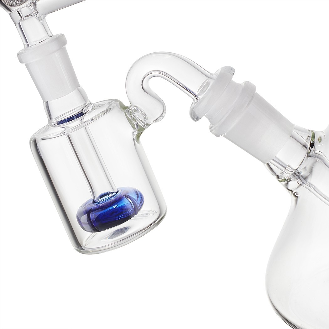 12&Prime; Silicone Glass Bong with Ash Catcher Smoking Tobacco Water Pipe 14mm Bowl