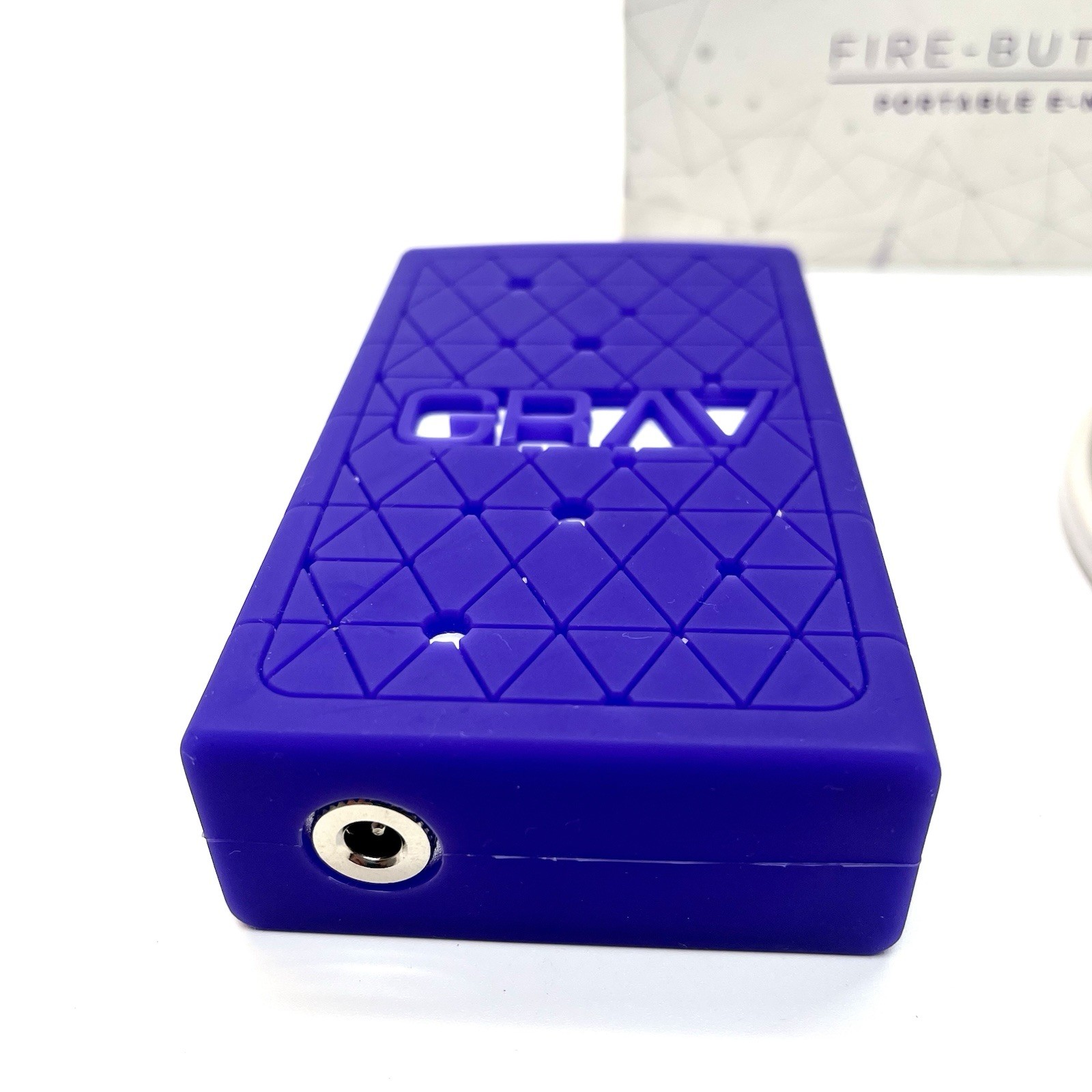 Grav Fire Button Portable E-Nail with 2 Skillets – NO CHARGING CABLE – READ!!
