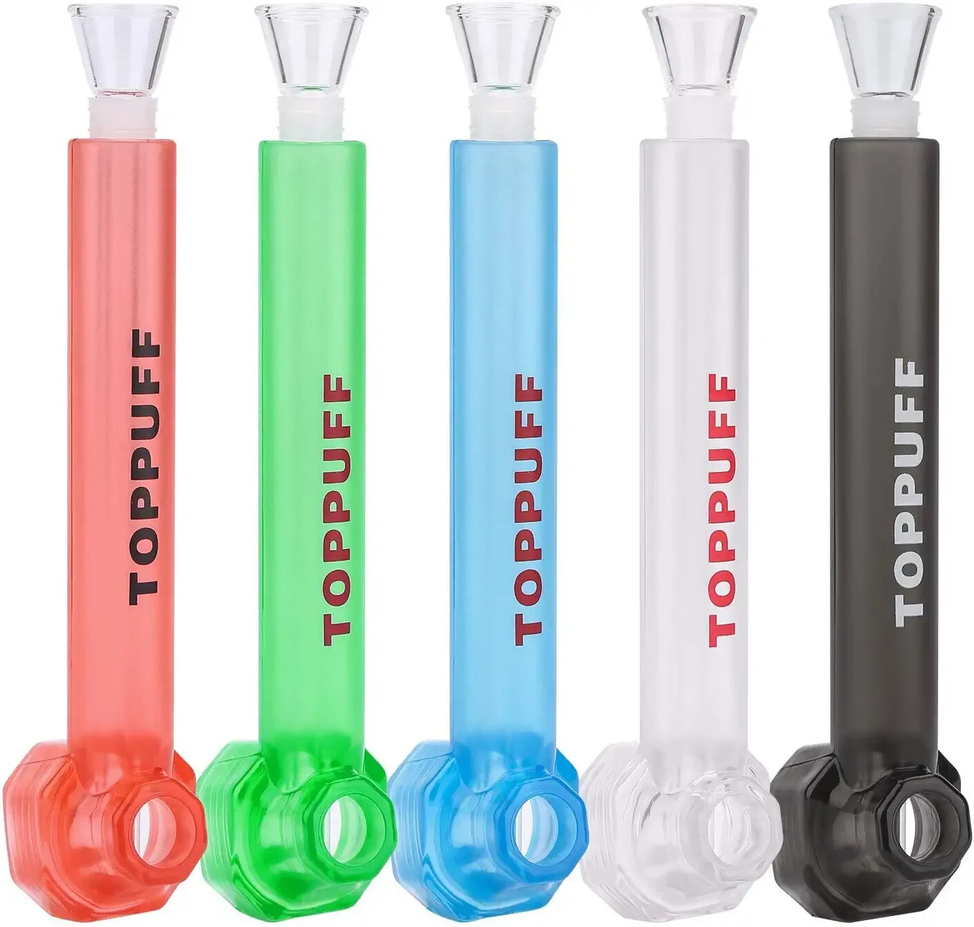 Super Free 5 PCS Random Colors Premium Portable Hookah Bottle Water Glass Bong