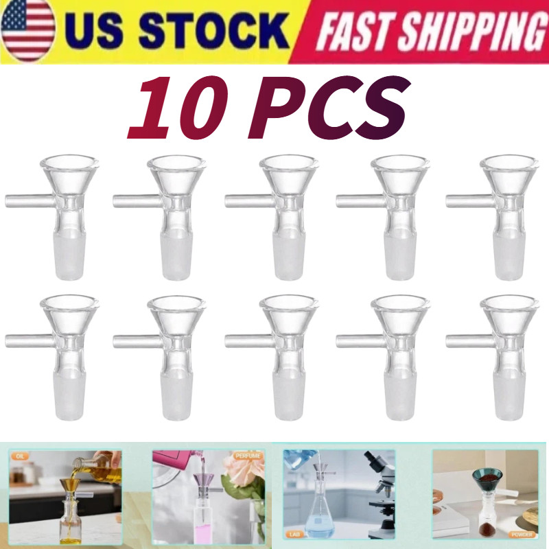(10 PACK) 14MM Male Glass Bowl For Water Tobacco Pipe Bong Replacement Head US