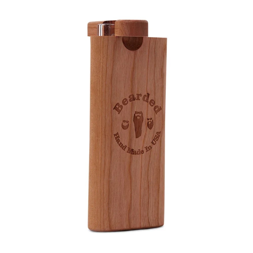 Bearded Long Chillum Wood Dugout | One Hitter Wooden Smoking Accessories Dugouts