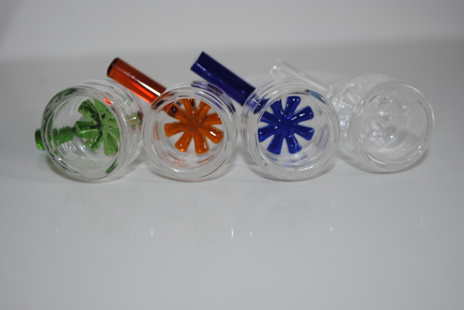 10MM GLASS BOWL blue MALE INSERT ASHCATCHER BONG PIECE 1 PIECE ONLY 14MM BOWL