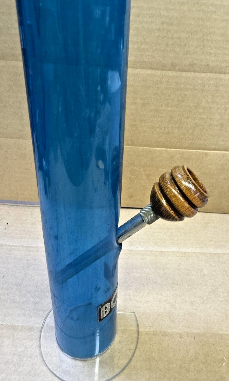 Collectable Org Sarah’s Family Bong Vintage Unused Blue 23 Inch Base Is Chip