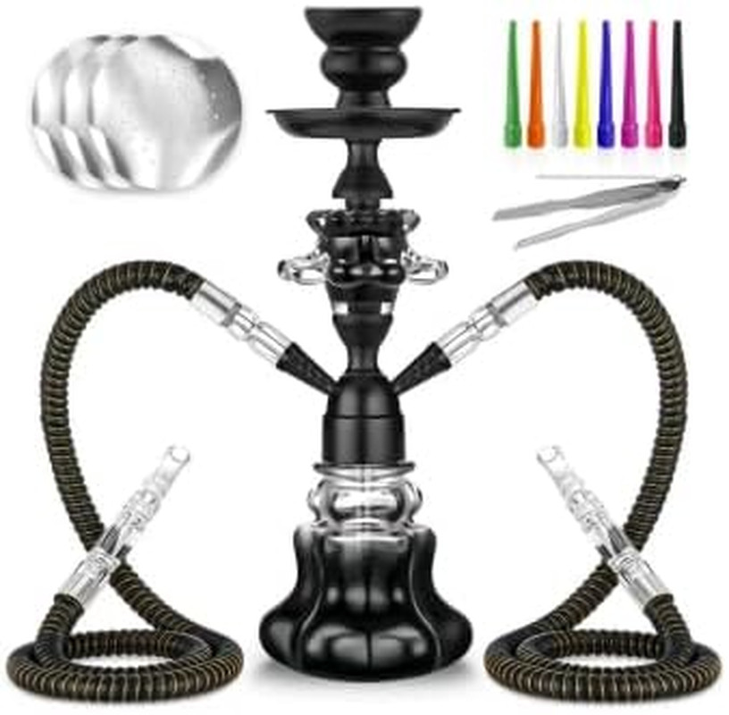 Hookah Set with Everything 14 » Shisha Hookah Complete Set – Glass Flower Vase B