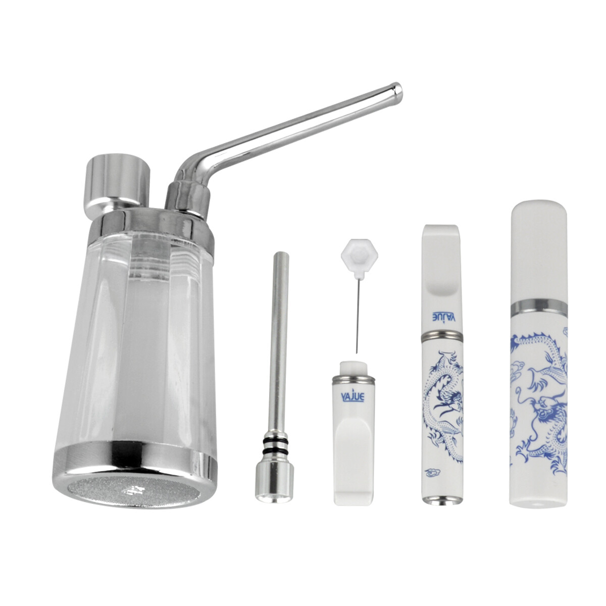 Portable Mini Smoking Tobacco Pipe Small Water Bong Smoke Hookah Shisha Pipe Set