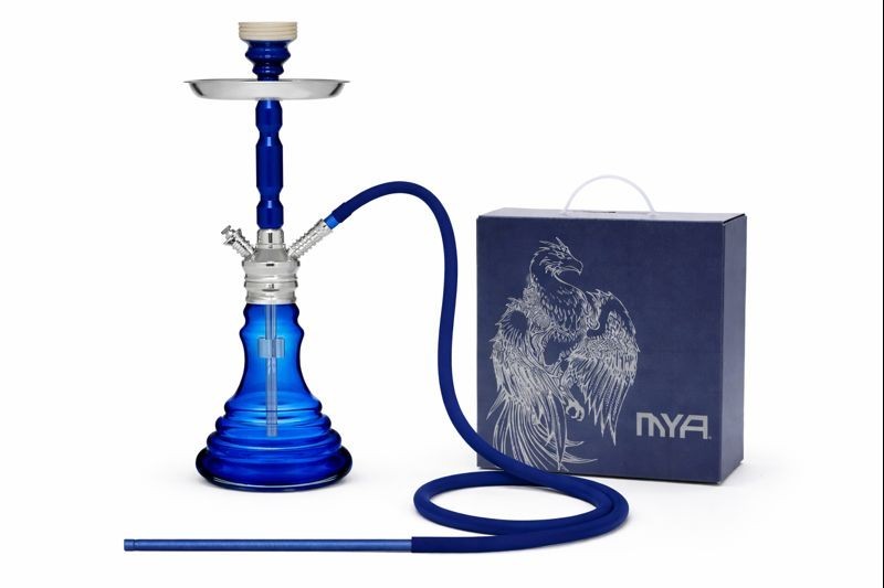 MYA BEYA Hookah | 1 Hose | 18&Prime; | Dark Blue | Model BEYA-125-15DL | FREE Shipping