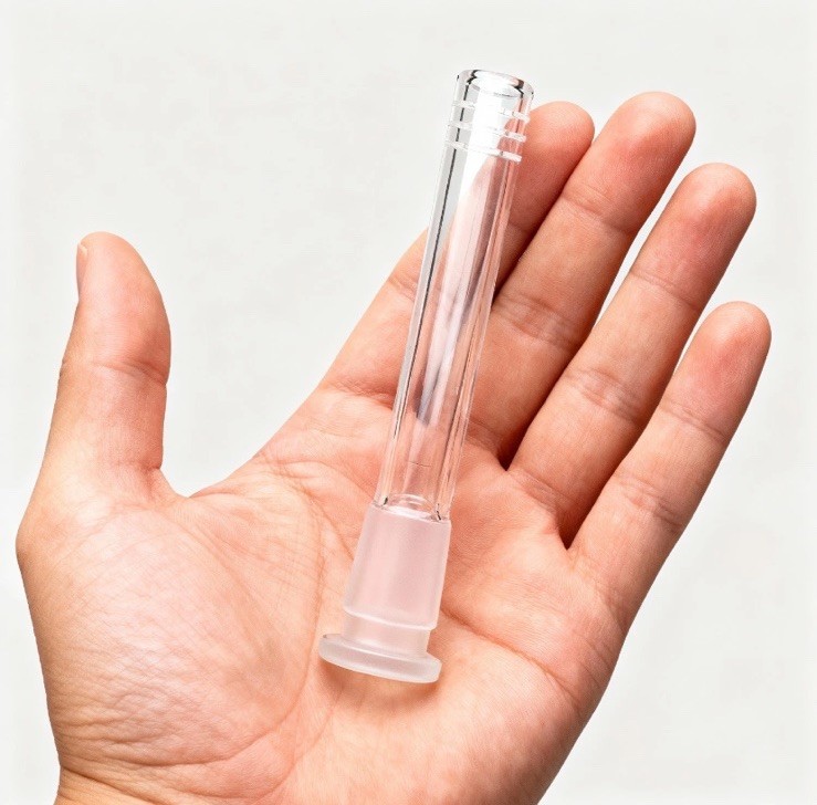 NEW 🔥 2 THICK 3.5 Borosilicate Glass 6-Cut Downstem’s FREE DISCRETE SHIPPING 🔥