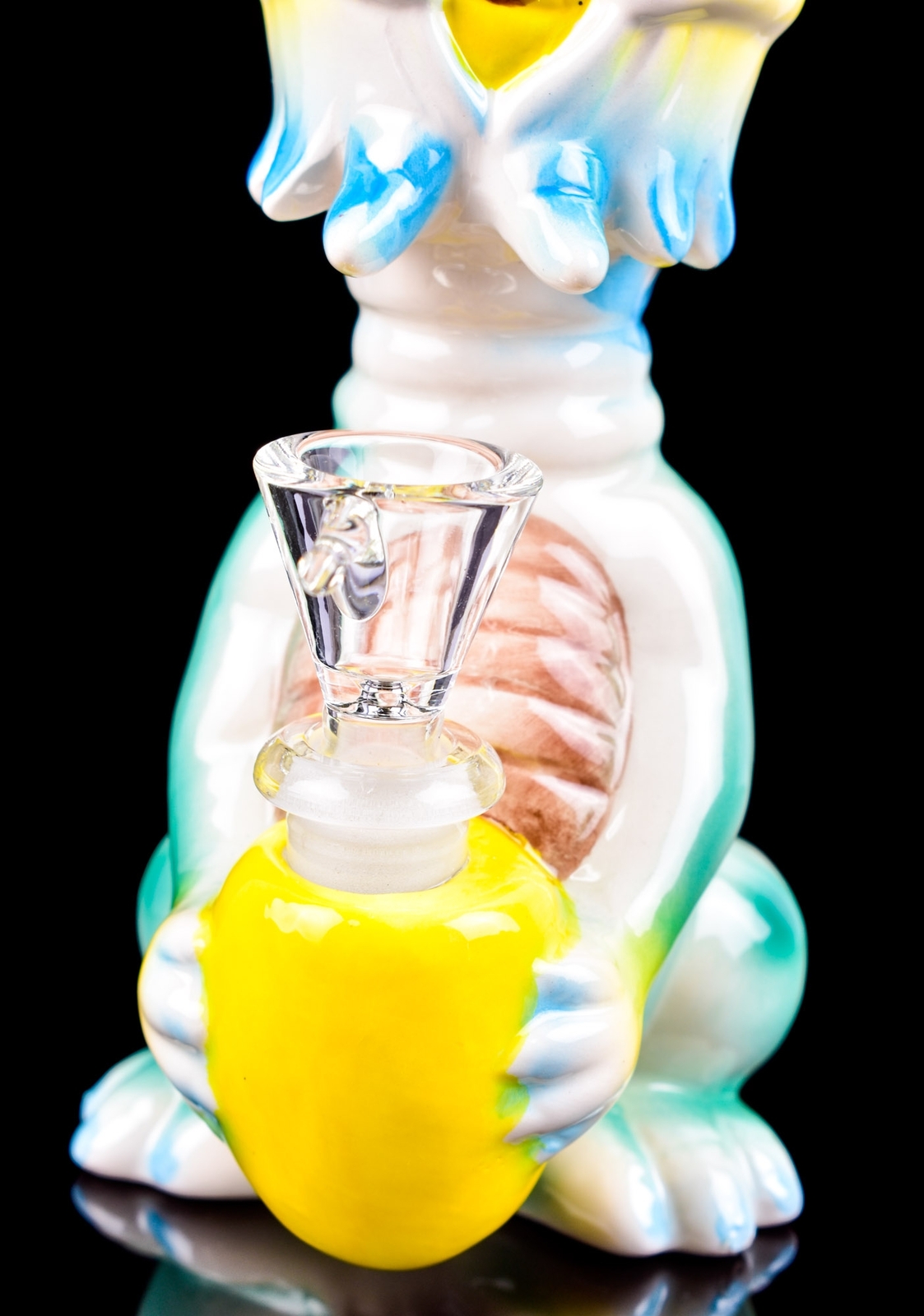 7&Prime; INCH ALIEN Eyed Bong CUTE Ceramic Water Pipe Hookah Halloween Special *USA*