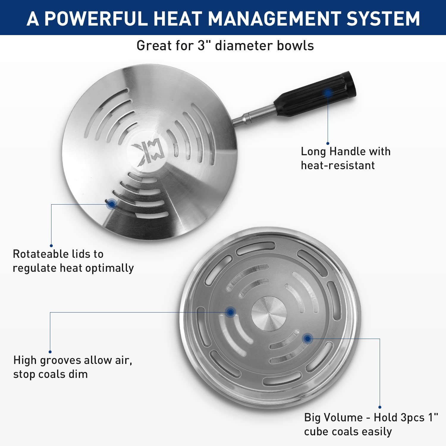 Vulcan HMD – Advanced Hookah Heat Management Device for Faster Setup, Tastier…