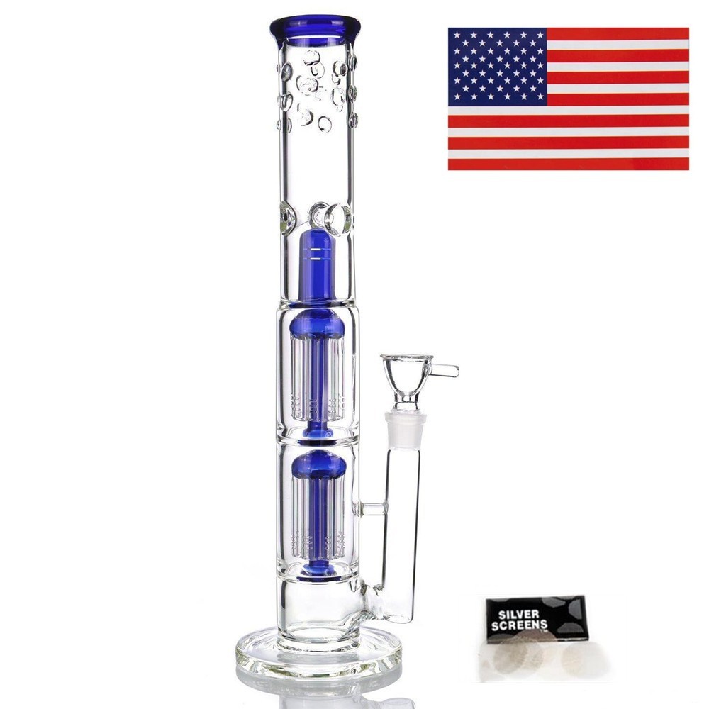 16.5 Glass Bong Glass Water Bongs Bowl Tornado Percolate Pipe Hookahs 18mm Bowl