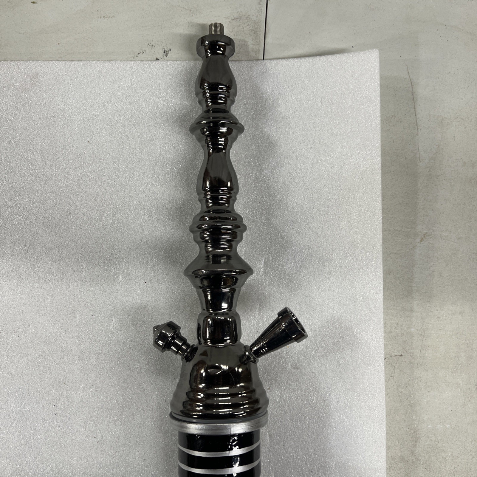 Black Hookah Shisha Water Pipe with Hose – No Bowl – For Part