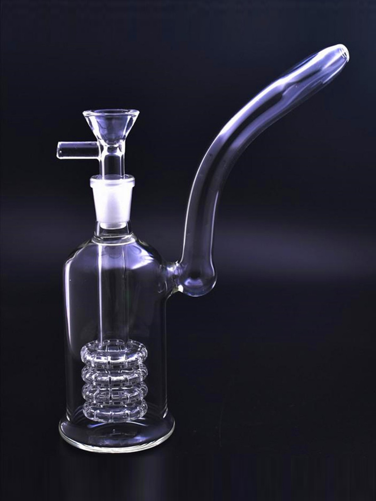RORA Glass Bongs Smoking Hookahs Water Pipe Recycler Filter Portable Pipe Bowl