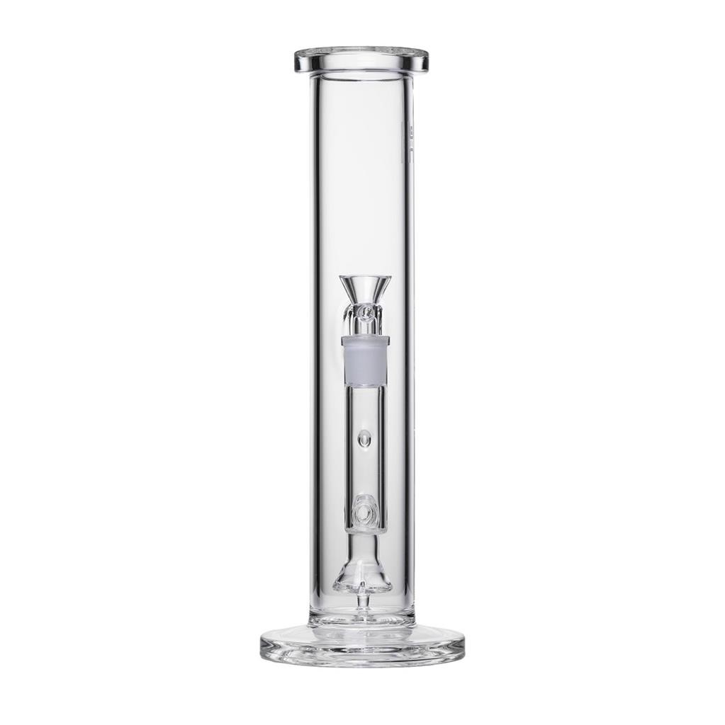 Human Grade 12&Prime; Tube Water Pipe SMOKE W FUME ACCENT Thick Boro Glass