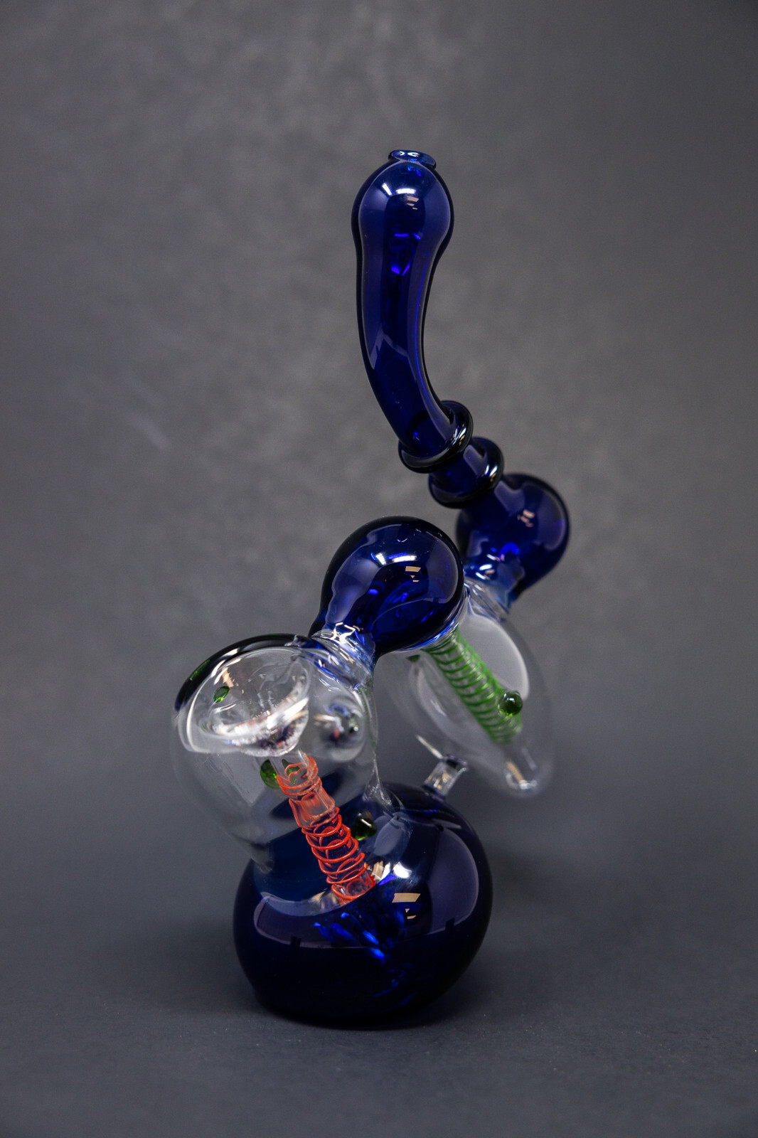 Hookah Water Pipe 7&Prime; Blue Double Chamber Tobacco Bubbler Bong – Fast Ship