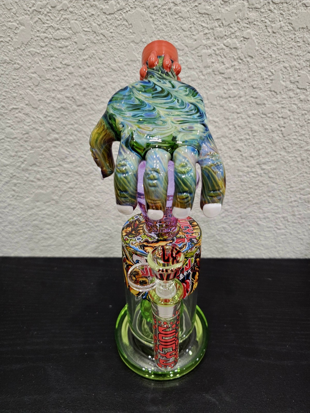 CHEECH GLASS x JUICY J Collab GIVE THE ZOMBIE A HAND LIMITED WATER PIPE/BONG/RIG