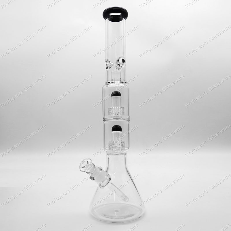 19&Prime; UFO Matrix Perc Bong – Triple Percolators, Glass Water Pipe, Smooth Hits