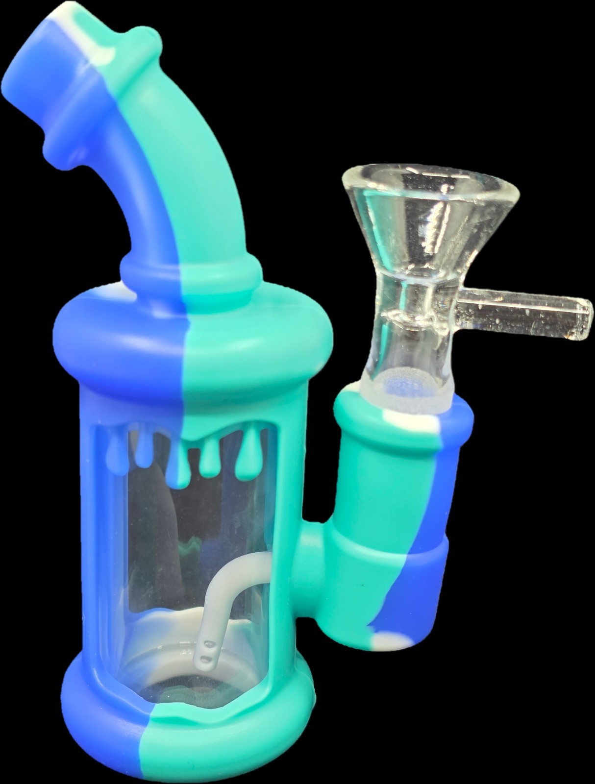 5 Inch MINI Unbreakable Silicone Bong Detachable Water Pipe + SCREENS!
