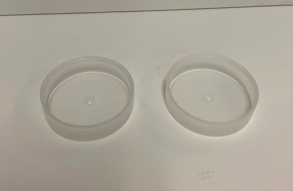2&Prime; replacement bottom piece plug for 2&Prime; plastic or glass water pipe set of 2