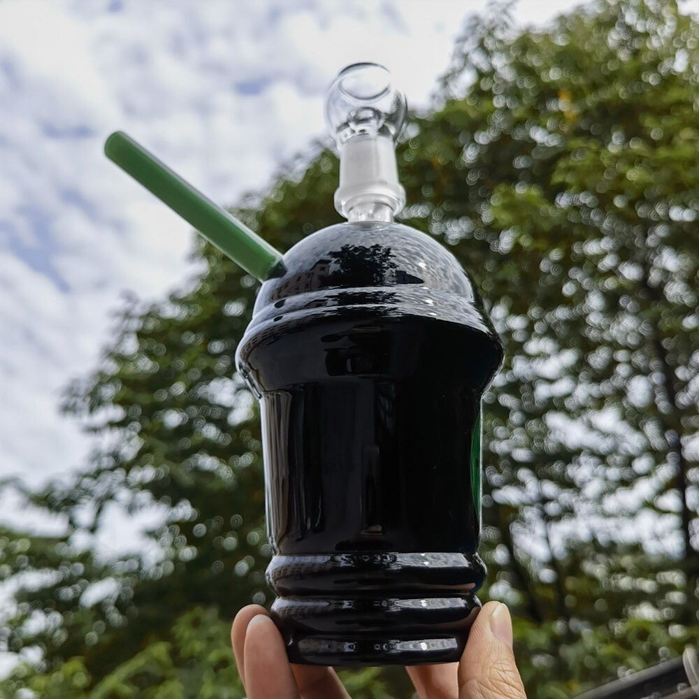 8inch Heavy Glass Bong Coffee Cup Hookah Water Pipe Smoking Pipes Percolate Bong