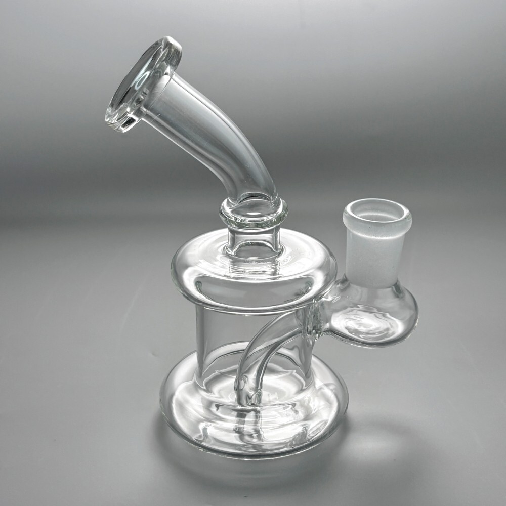 4.5 » Glass Bong Diffused Water Pipe Smoking Tobacco Hookah Bubbler W/Tool box
