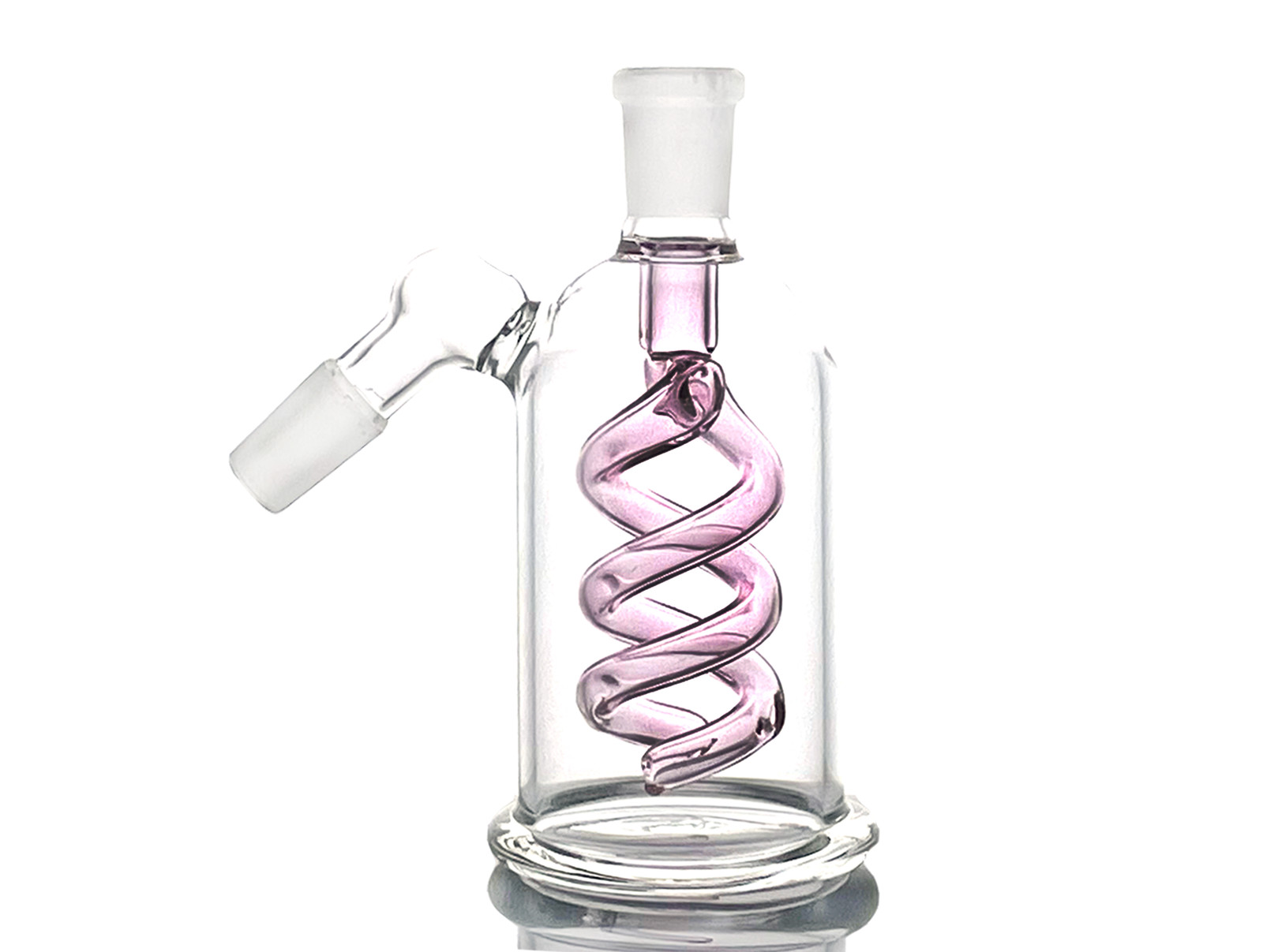 Premium Quality 5 » 45° Dry Ash Catcher Pink Water Filter Bong Bubbler in 14mm