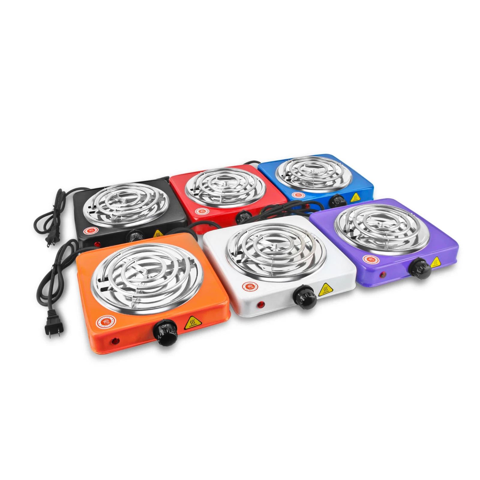 B.Y.O Hookah Charcoal Burner Hot Plate – 1000W Single Coil | Mix & Match Colors