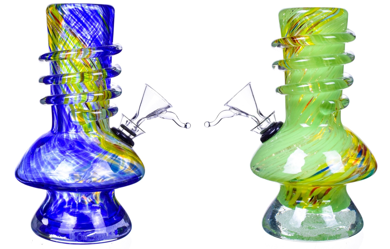 THICK 6&Prime; SPIRAL Bong SPHERICAL Base Hookah HEAVY Glass Water Pipe BUBBLER *USA*