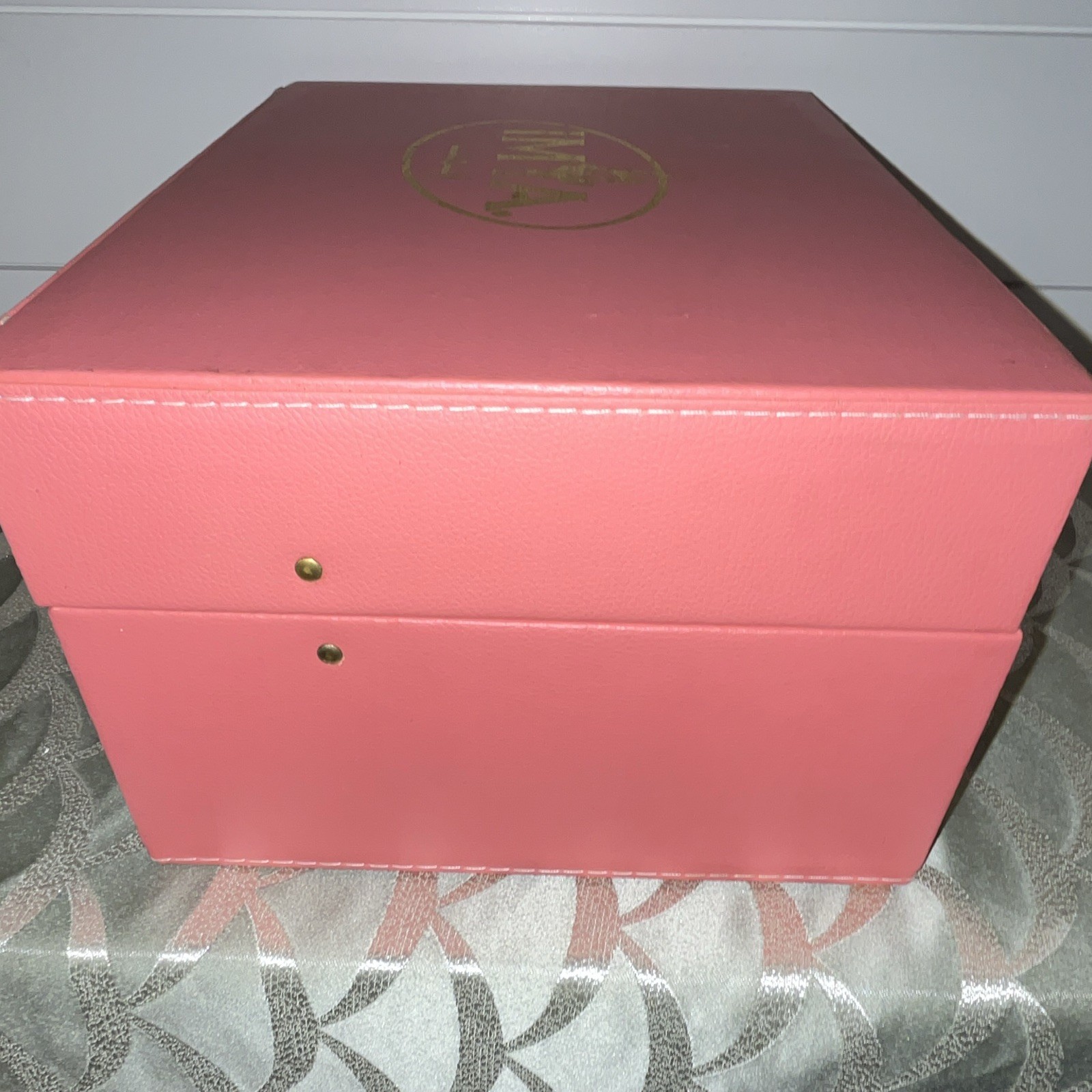 IMYA Pink Portable Glass Hookah Set 15” Shisha Complete Lock Hard Travel Case