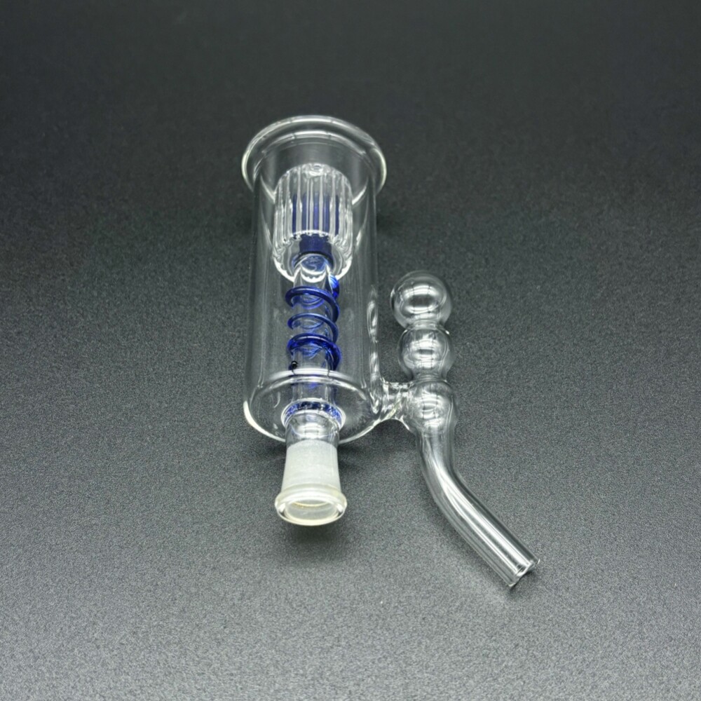 4&Prime; Mini Glass Bong Filter Pyrex Hookah Recycler Water Pipe Smoking Bubbler