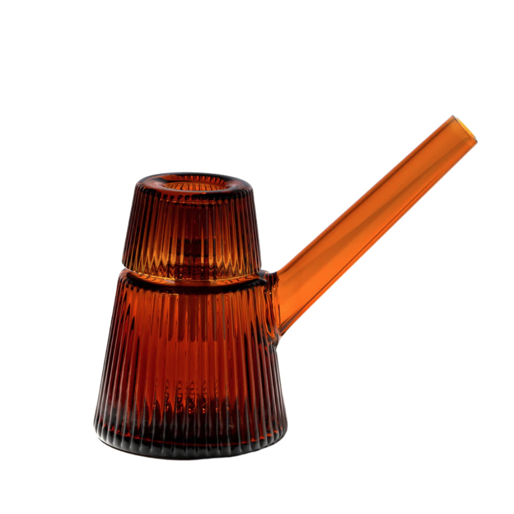 5&Prime; NWTN DECO Bubbler – Beaker Bong – Glass Water Pipe (AMBER)