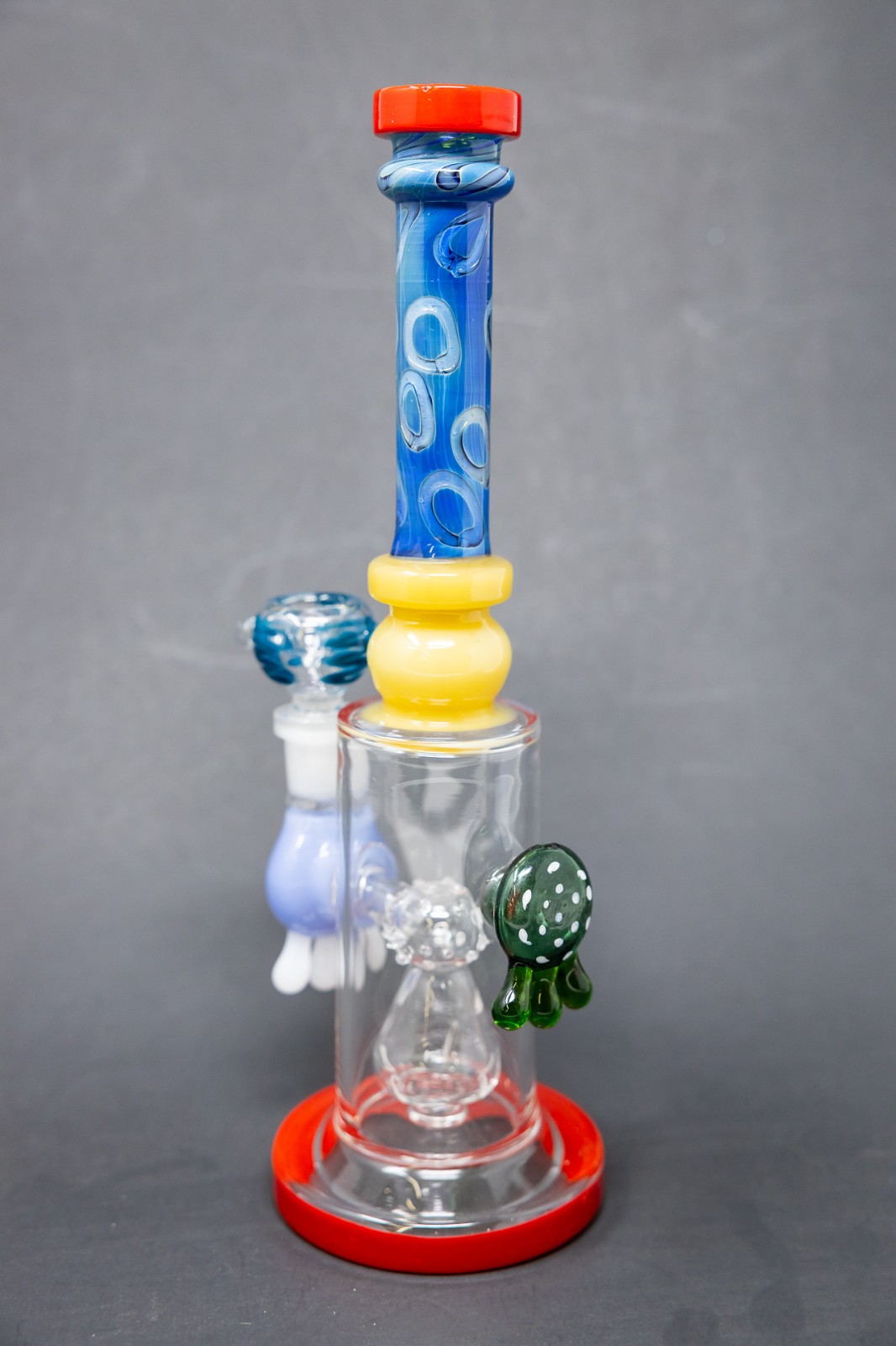 Hookah Water Pipe Glass 10&Prime; Assorted Drip Bong – 14mm Bowl Fast Shipping